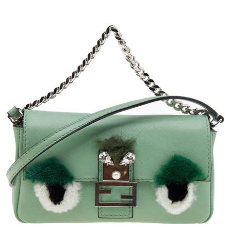 fendi micro monster baguette|fendi baguette monogram.